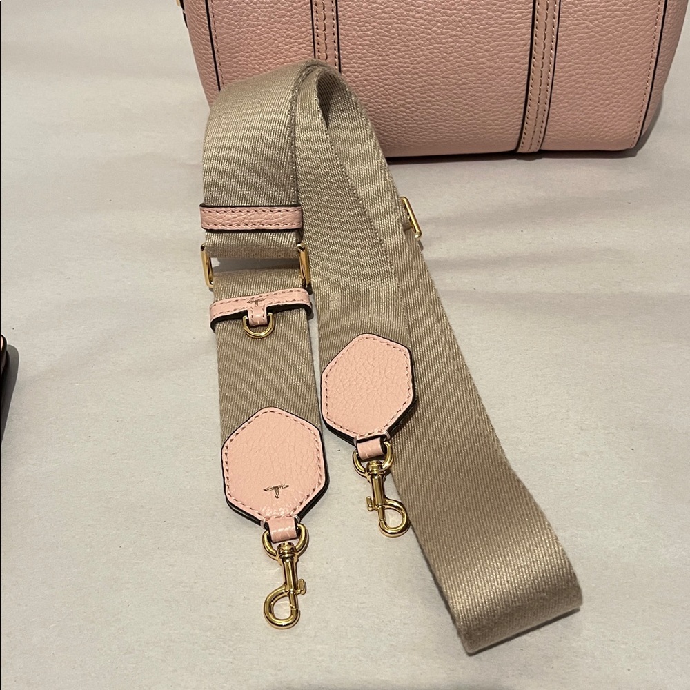Tory Burch Pink Satchel/Crossbody Bag & Card Case - Picture 5 of 16